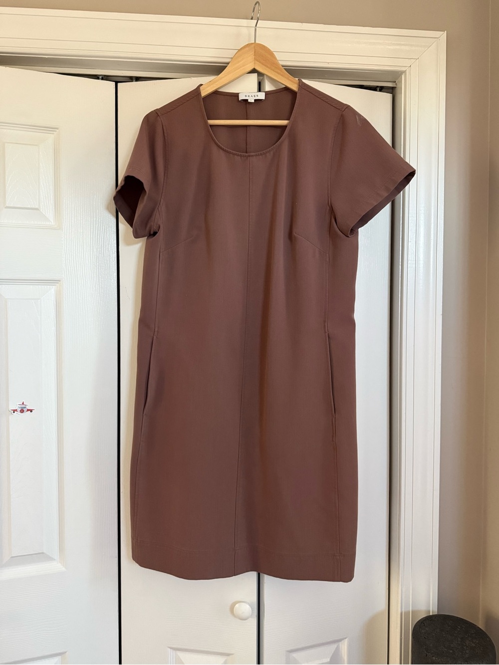 Brass Clothing Short Sleeve A-line Dress - Mauve